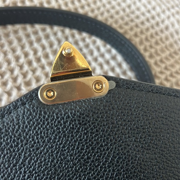 Auth Louis Vuitton Monogram Empreinte Black Leather Pochette Metis Crossbody - Picture 4 of 17